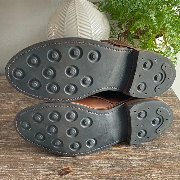 Allen Edmonds Chandler Weatherproof Chukka Boots Shoes Mens 10.5D Wide Tan Brown - Picture 9 of 15